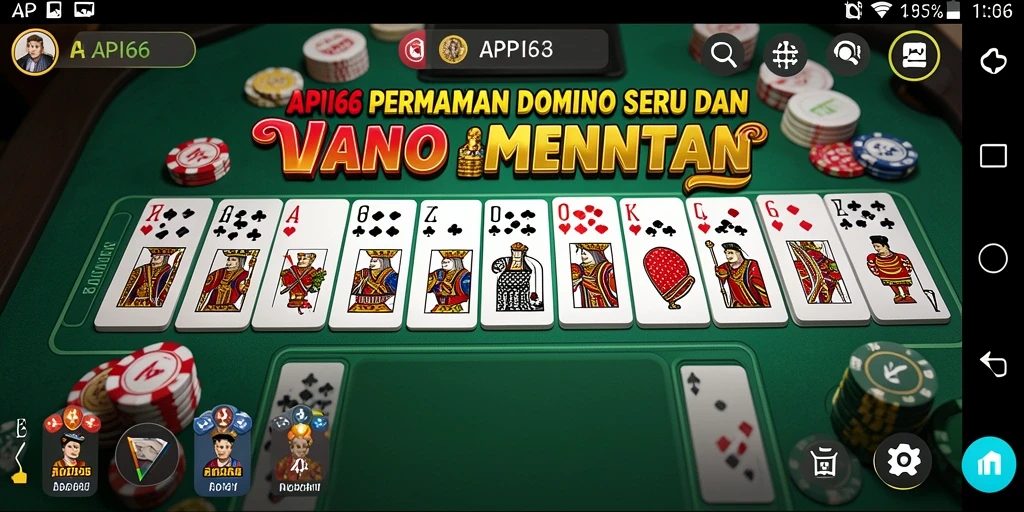 Tampilan menawan gameplay Domino yang seru di API66.