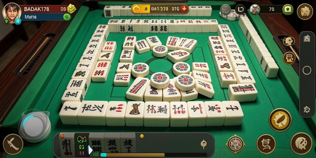 Tampilan menarik saat bermain Mahjong di BADAK178.