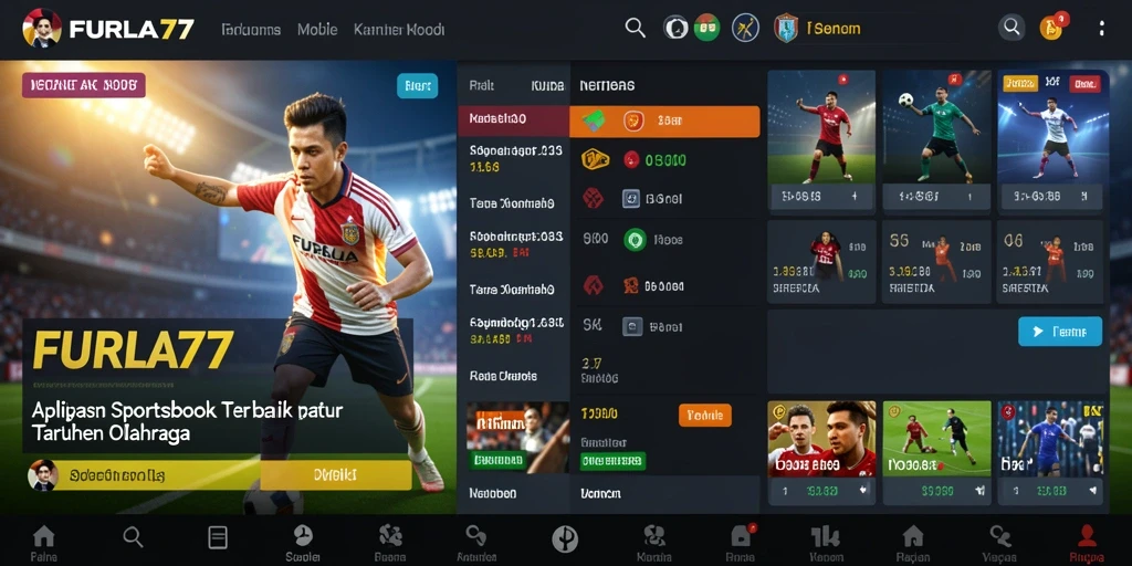 Tampilan menarik dari gameplay FURLA77 menunjukkan fitur taruhan olahraga.