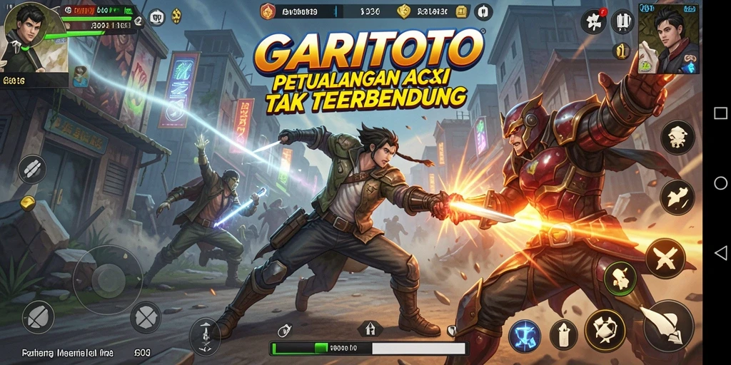 Tampilan gameplay GARITOTO yang penuh aksi dan seru.