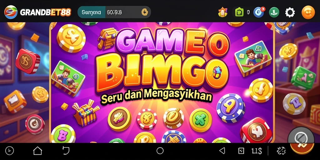 Tampilan gameplay Bingo yang menarik di GRANDBET88.
