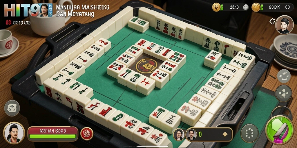 Tangkapan layar permainan HIT9 dengan gameplay Mahjong yang menarik.