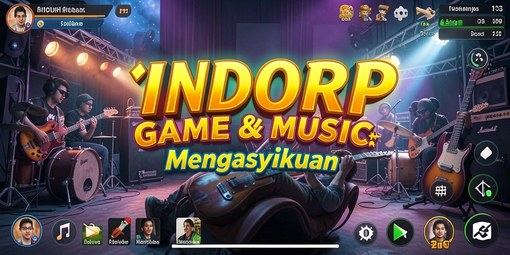 Screenshot INDORP menampilkan gameplay yang seru dengan iringan musik.