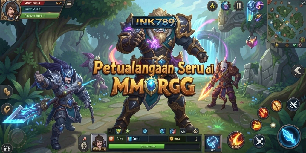 Tampilan gameplay seru dari INK789 dengan elemen MMORPG yang menarik.