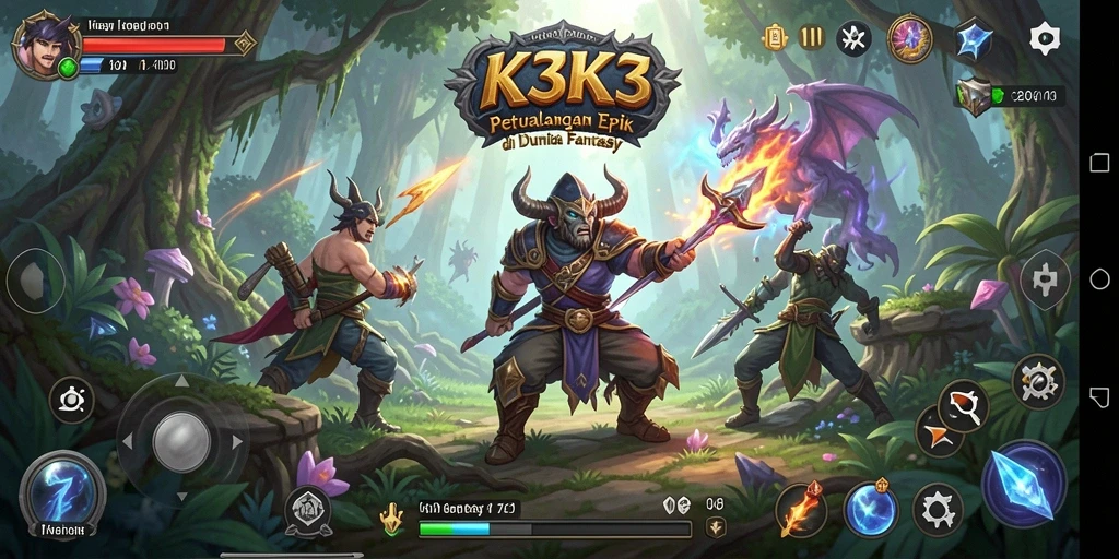 Tampilan gameplay K3K3 yang mendebarkan dan menakjubkan.
