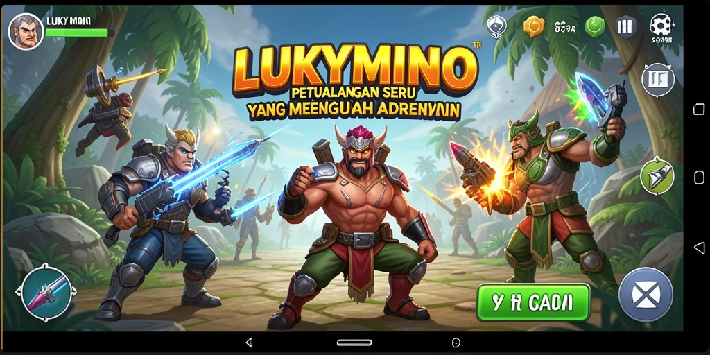 Gameplay menegangkan di LUKYMINO dengan berbagai tantangan dan eksplorasi.