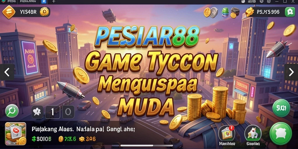 Screenshot utama PESIAR88 menunjukkan momen seru dalam gameplay Tycoon.