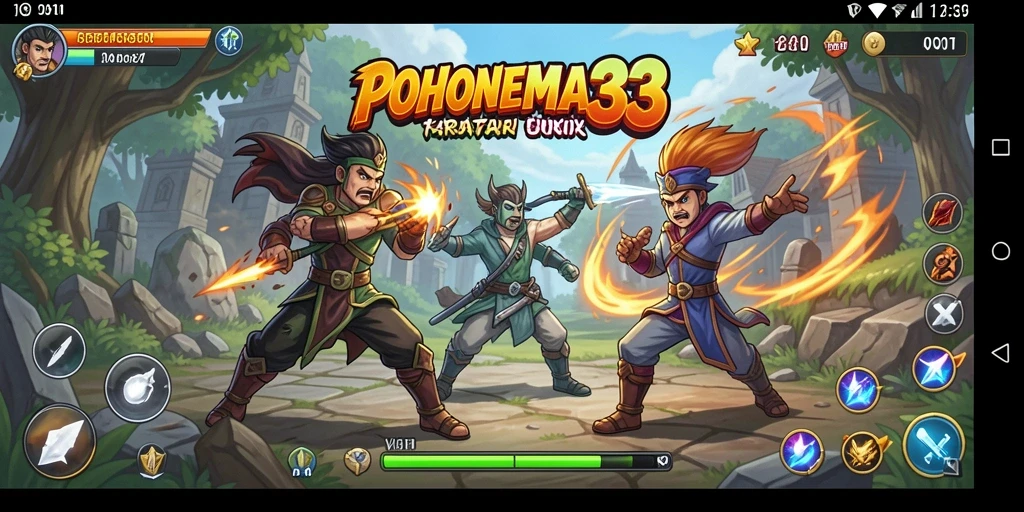 Tampilan screenshot gameplay menarik dari POHONEMAS33.