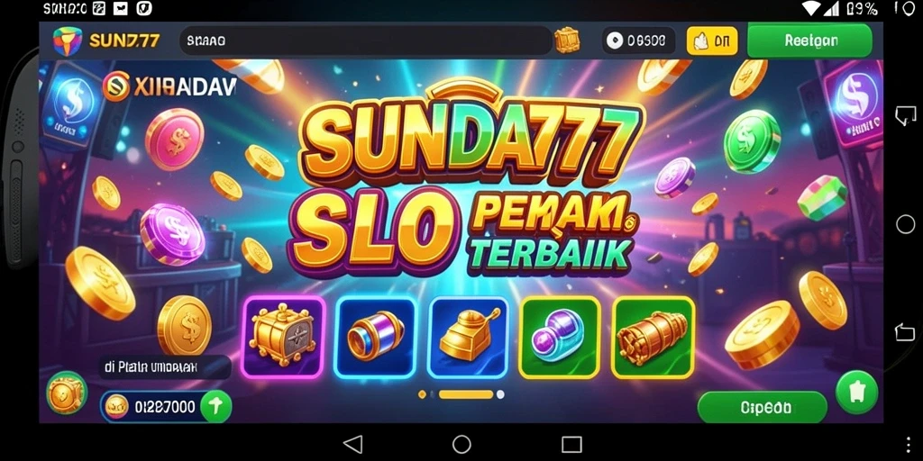 Tampilan gameplay mendebarkan dari SUNDA777 slot.