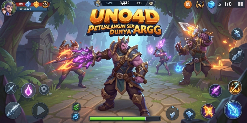 Gameplay mendebarkan dalam dunia fantasi UNO4D.