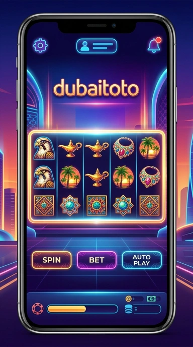 Tampilan aplikasi dubaitoto yang intuitif dan bersih.